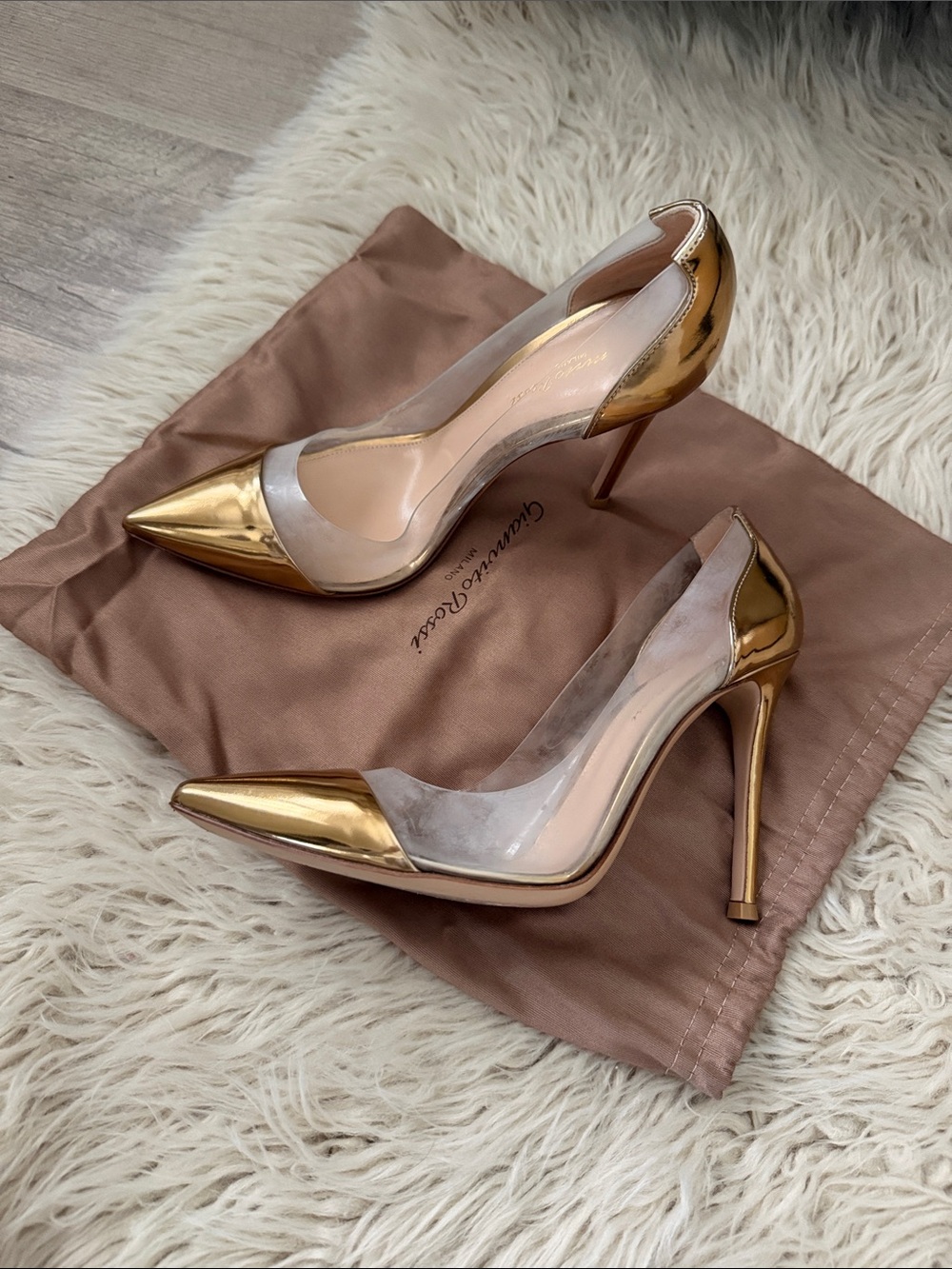 Gianvito Rossi Plexi PVC Stiletto Pumps